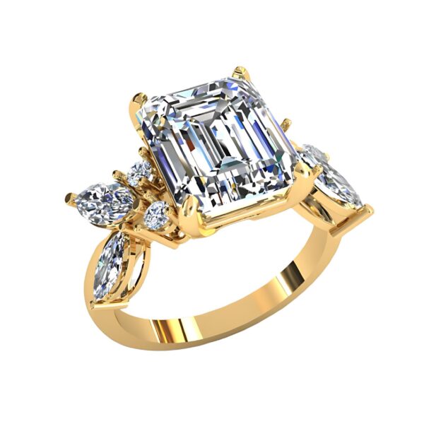 Marquise Side Stone Radiant