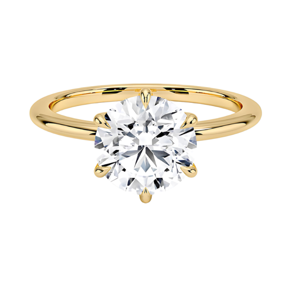 Classic Six Claw Round Solitaire