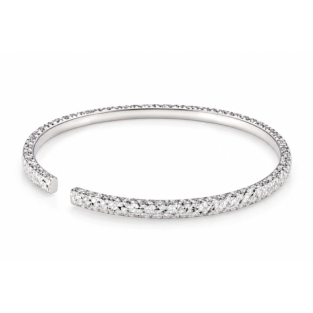 Diamond Cut Shimmer Bangle