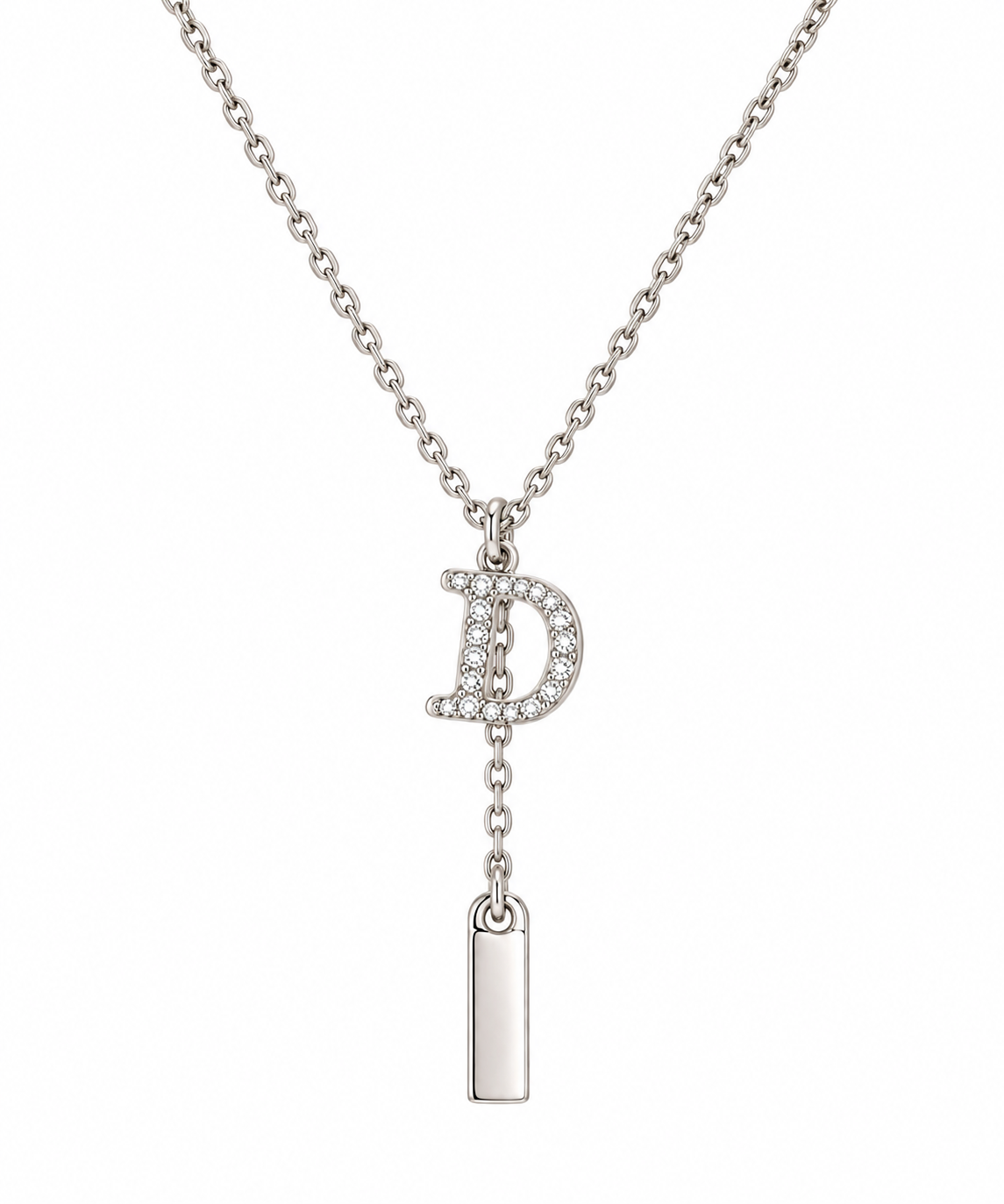 Signature D Lariat Necklace
